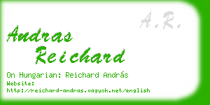 andras reichard business card